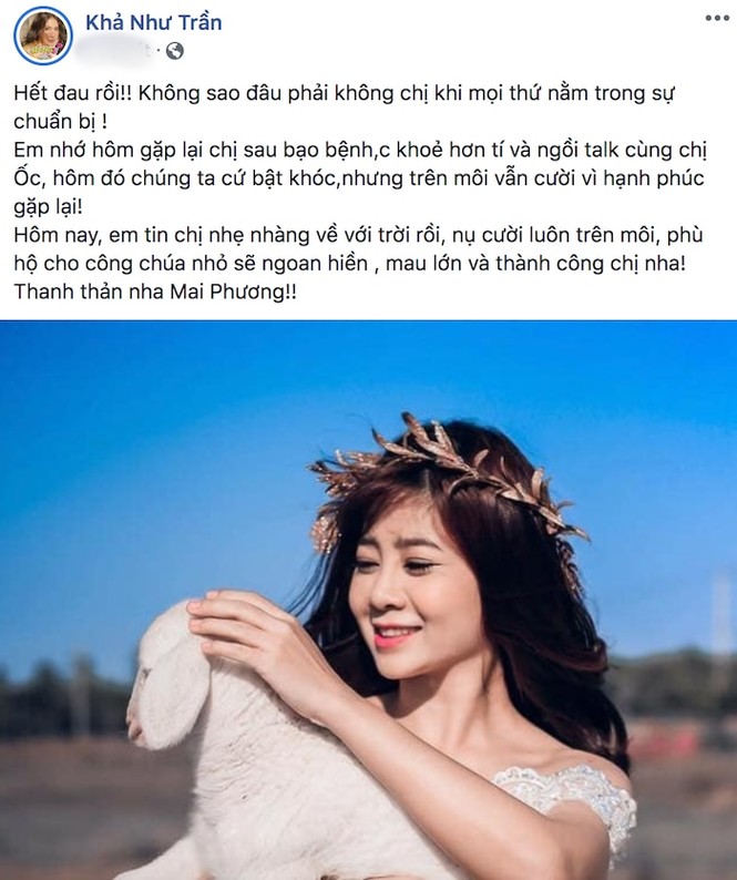 Hồ Ngọc Hà hé lộ tin nhắn cuối cùng của Mai Phương dành cho mình - ảnh 2