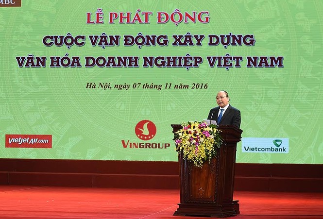 Thủ tướng phát động xây dựng văn hoá doanh nghiệp - ảnh 1