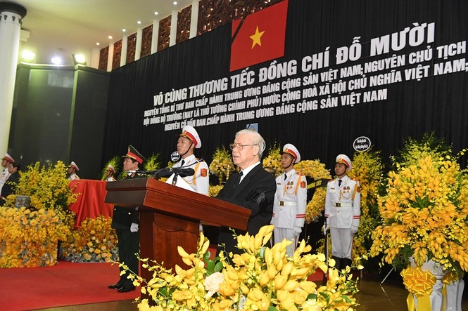 'Cuộc đời hoạt động của đồng chí Đỗ Mười là tấm gương sáng' - ảnh 1