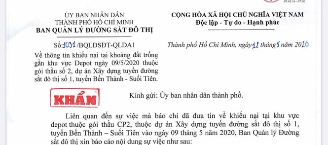 Ban quản lý đường sắt đô thị báo cáo UBND TPHCM vụ nhà thầu Việt bị 'bắt nạt' - ảnh 1