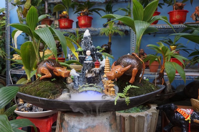 Độc đáo bonsai dừa tạo hình con trâu đón Tết Tân Sửu 2021 - ảnh 2