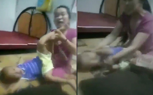 Tạm giữ người mẹ cột dây vào cổ con trai, bạo hành dã man - ảnh 2
