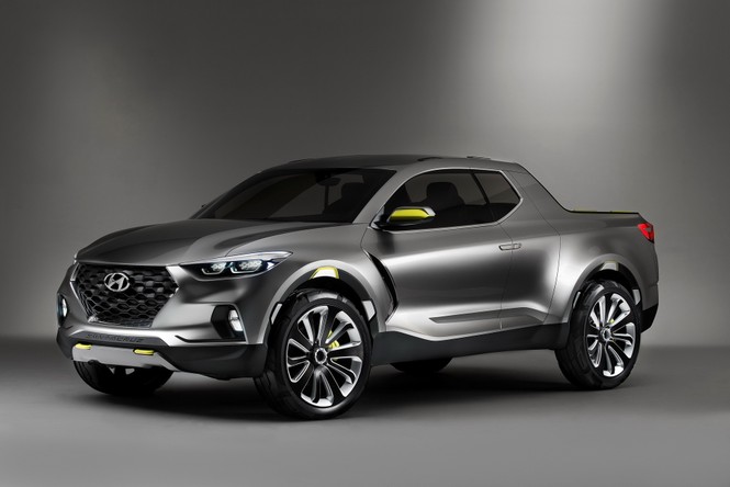 Bán tải Hyundai Santa Cruz lộ ảnh chạy thử - ảnh 1