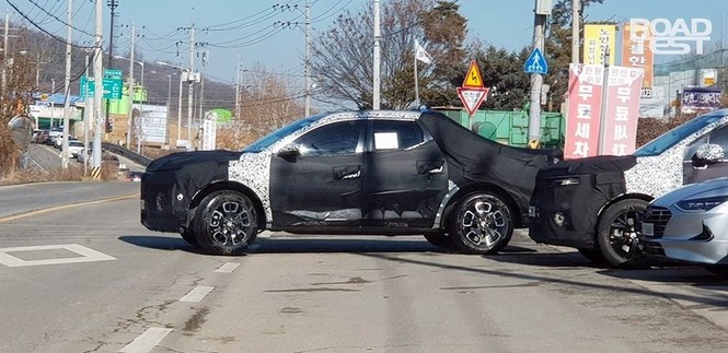 Bán tải Hyundai Santa Cruz lộ ảnh chạy thử - ảnh 2