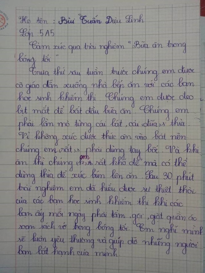 Xúc động với trải nghiệm bữa ăn bóng tối của học sinh - ảnh 6
