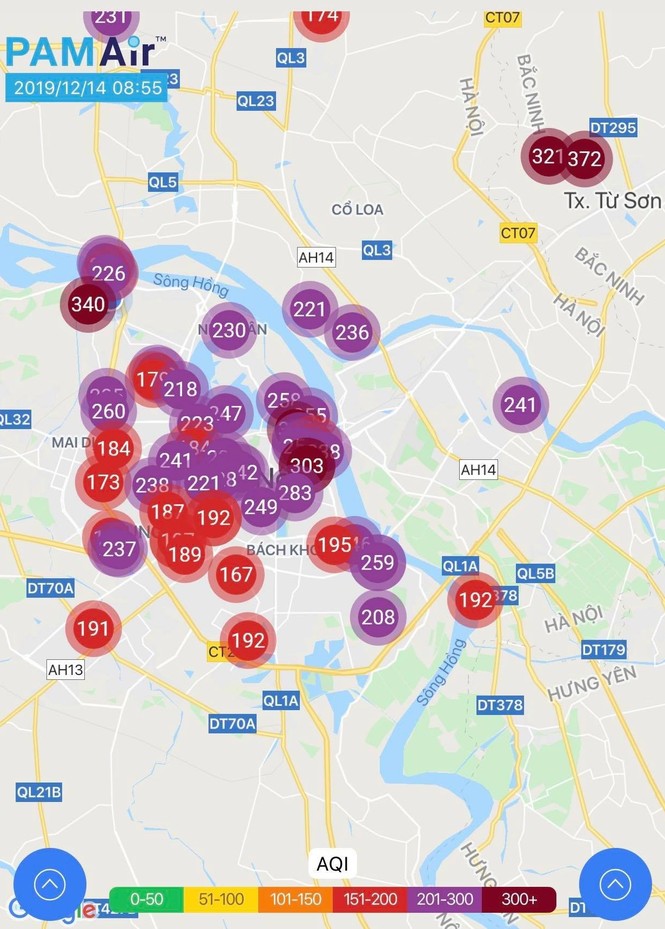 ô nhiễm không khí hà nội - ảnh 1