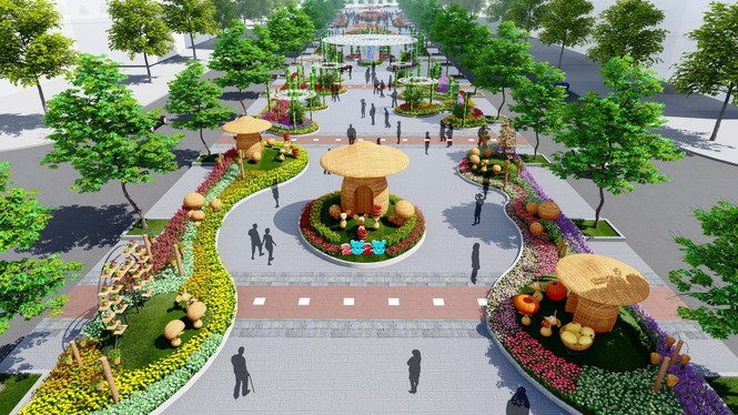 Phối cảnh đẹp tuyệt vời của Đương hoa Nguyễn Huệ tết Canh Tý - ảnh 6