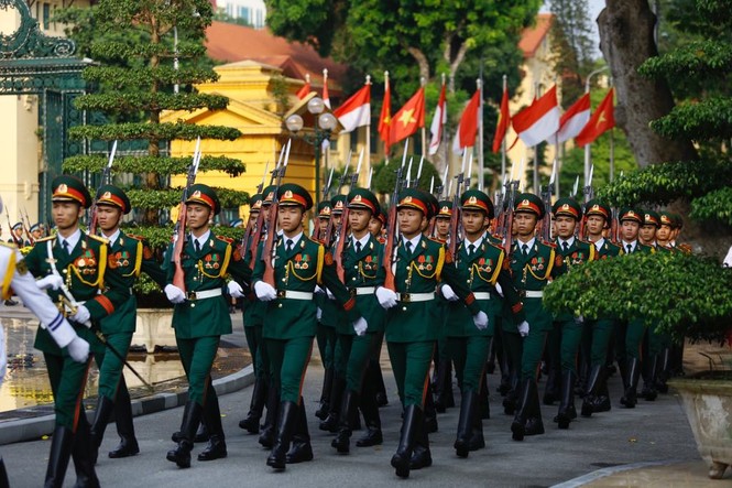 Chủ tịch nước Trần Đại Quang tiếp đón Tổng thống Indonesia - ảnh 3