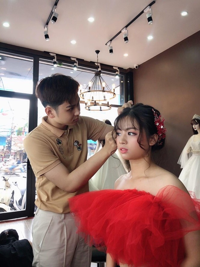 Học đại học Văn hoá lại bén duyên với nghề make up và mẫu ảnh - ảnh 5
