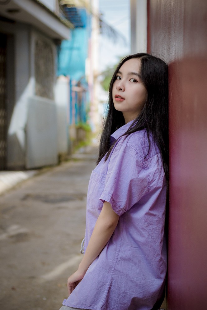 Nữ sinh đạt giải văn cấp thành phố ước mơ trở thành luật sư và người mẫu - ảnh 6