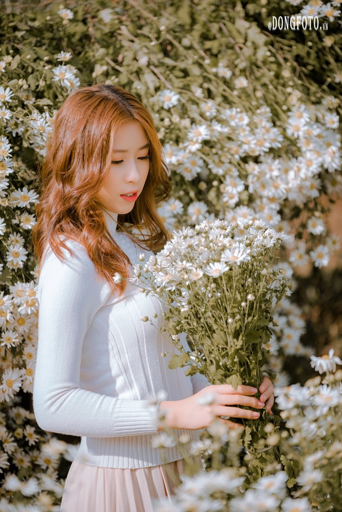 Ngẩn ngơ nét đẹp “nàng thơ” trong bộ ảnh cúc họa mi trắng - ảnh 10