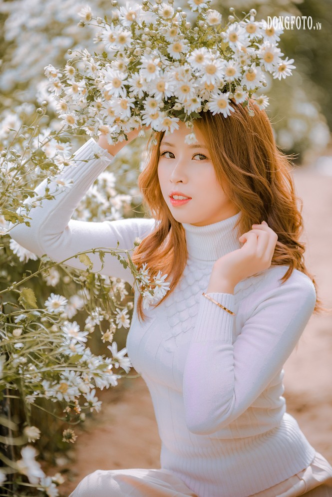 Ngẩn ngơ nét đẹp “nàng thơ” trong bộ ảnh cúc họa mi trắng - ảnh 11