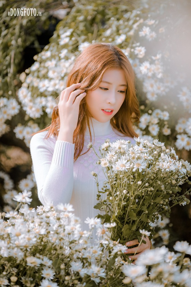 Ngẩn ngơ nét đẹp “nàng thơ” trong bộ ảnh cúc họa mi trắng - ảnh 12