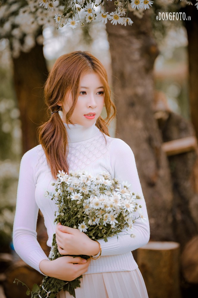 Ngẩn ngơ nét đẹp “nàng thơ” trong bộ ảnh cúc họa mi trắng - ảnh 4