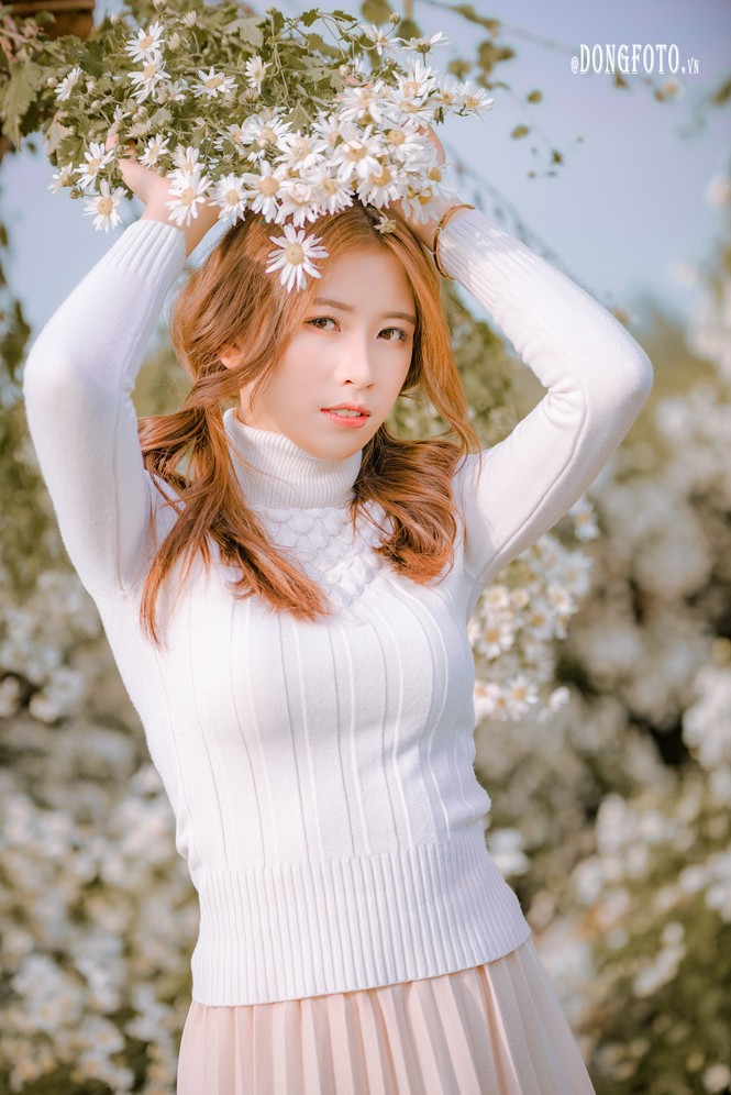 Ngẩn ngơ nét đẹp “nàng thơ” trong bộ ảnh cúc họa mi trắng - ảnh 5