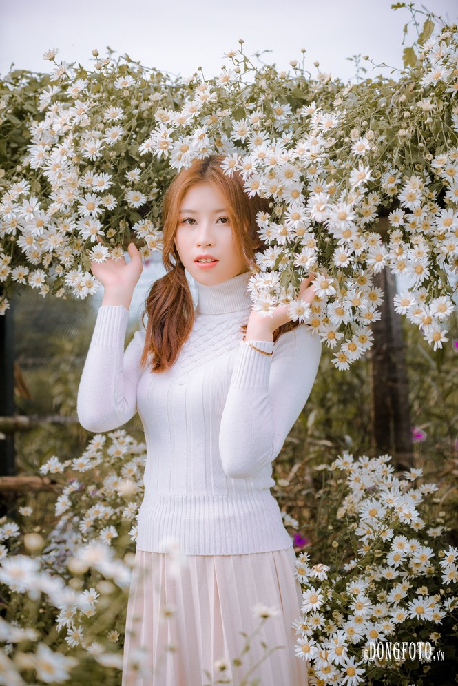 Ngẩn ngơ nét đẹp “nàng thơ” trong bộ ảnh cúc họa mi trắng - ảnh 7