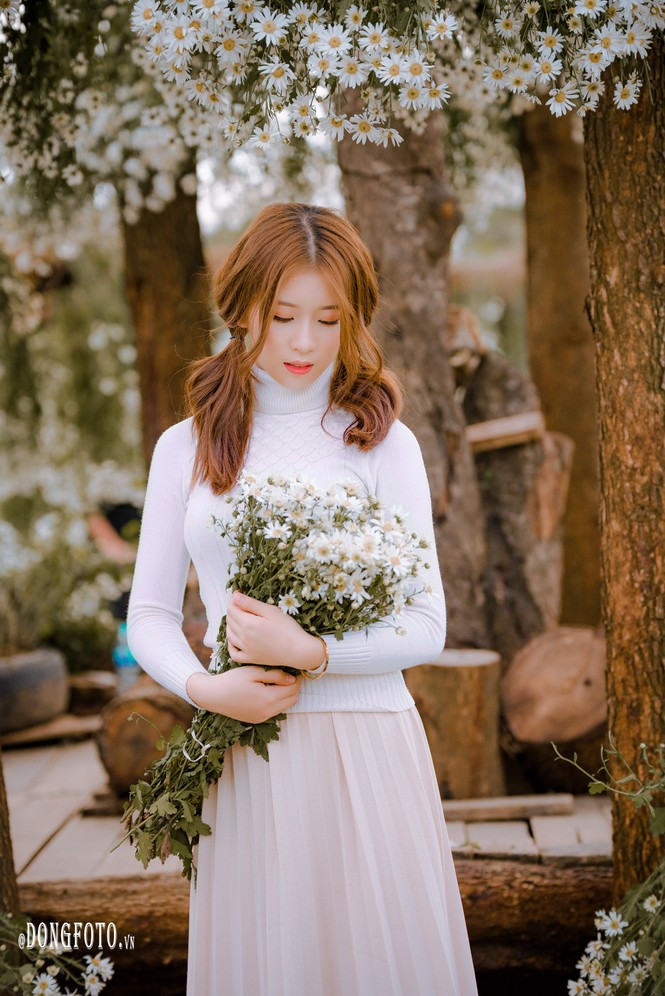 Ngẩn ngơ nét đẹp “nàng thơ” trong bộ ảnh cúc họa mi trắng - ảnh 8