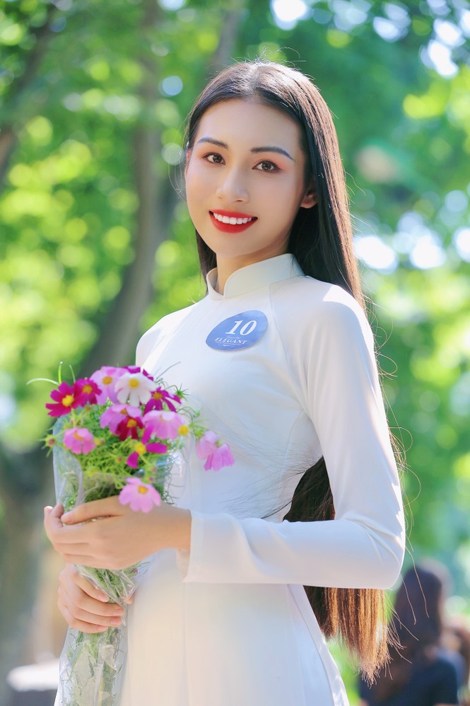 Hoa khôi Học viện Phụ nữ Việt Nam tinh khôi trong bộ ảnh áo dài - ảnh 6