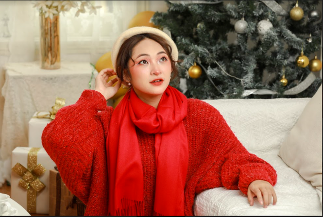 Ngắm nhìn bộ ảnh Giáng sinh ấm áp của nữ sinh Sơn La - ảnh 3