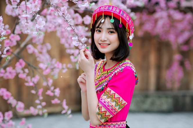 Hot girl Nam Định ‘hóa’ thiếu nữ H’Mông rạng rỡ đón Xuân - ảnh 2