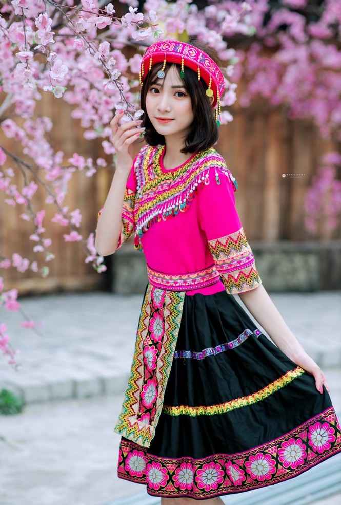 Hot girl Nam Định ‘hóa’ thiếu nữ H’Mông rạng rỡ đón Xuân - ảnh 3