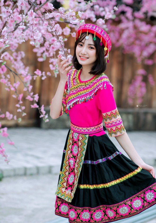 Hot girl Nam Định ‘hóa’ thiếu nữ H’Mông rạng rỡ đón Xuân - ảnh 1