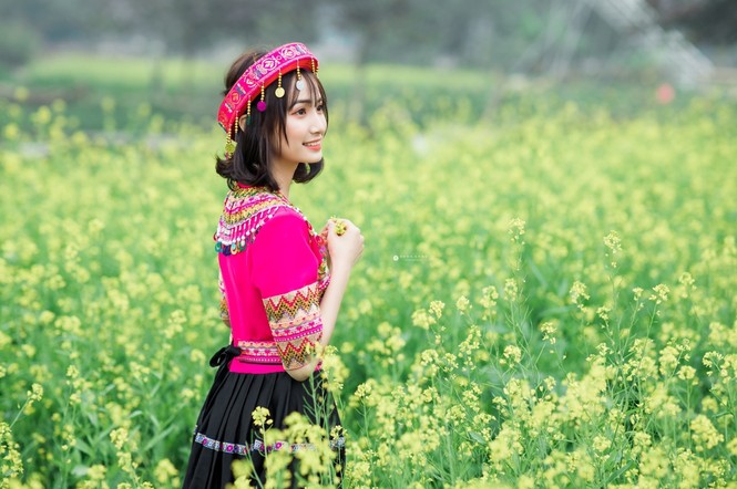 Hot girl Nam Định ‘hóa’ thiếu nữ H’Mông rạng rỡ đón Xuân - ảnh 4