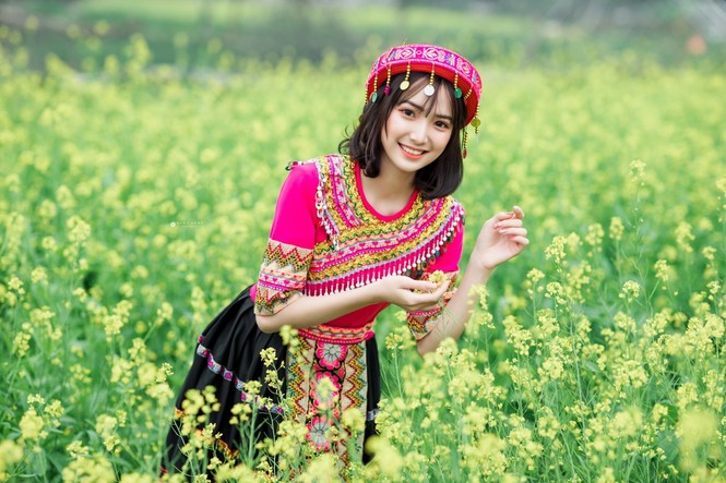 Hot girl Nam Định ‘hóa’ thiếu nữ H’Mông rạng rỡ đón Xuân - ảnh 7