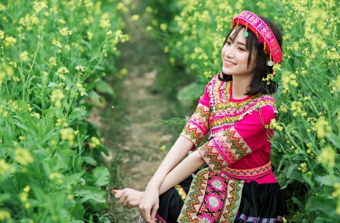 Hot girl Nam Định ‘hóa’ thiếu nữ H’Mông rạng rỡ đón Xuân - ảnh 6