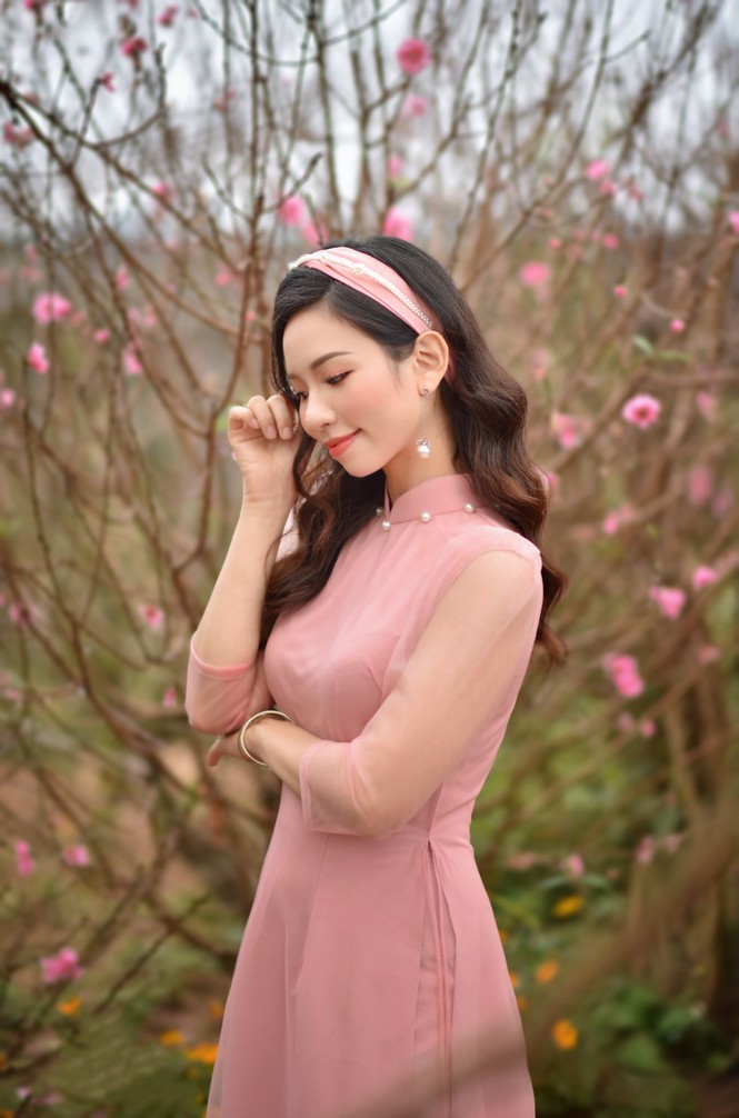 Á khôi Nghiêm Hoàng Diễm Anh hóa thân trong màu sắc hoa Đào - ảnh 13