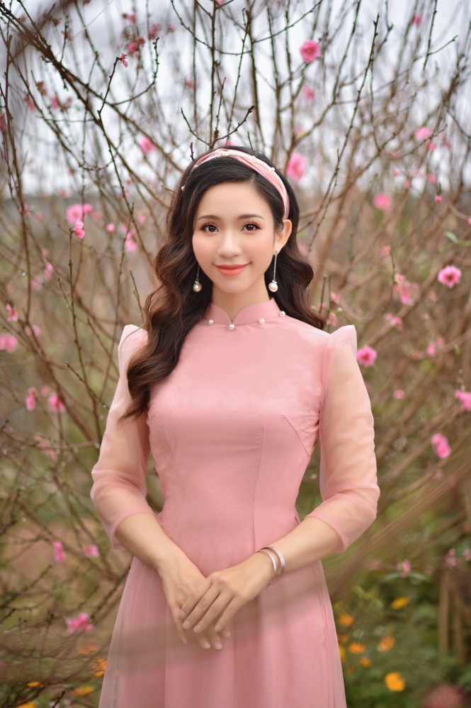 Á khôi Nghiêm Hoàng Diễm Anh hóa thân trong màu sắc hoa Đào - ảnh 14
