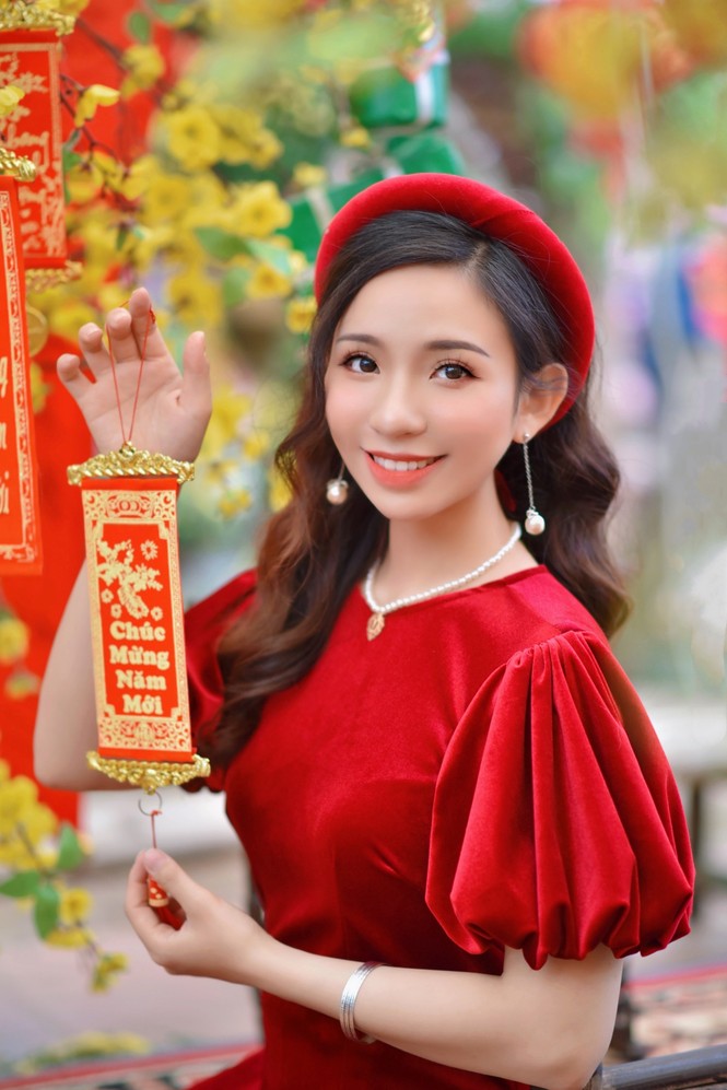 Á khôi Nghiêm Hoàng Diễm Anh hóa thân trong màu sắc hoa Đào - ảnh 7