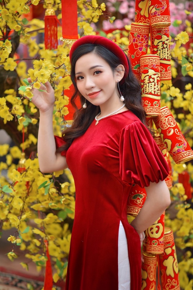 Á khôi Nghiêm Hoàng Diễm Anh hóa thân trong màu sắc hoa Đào - ảnh 5
