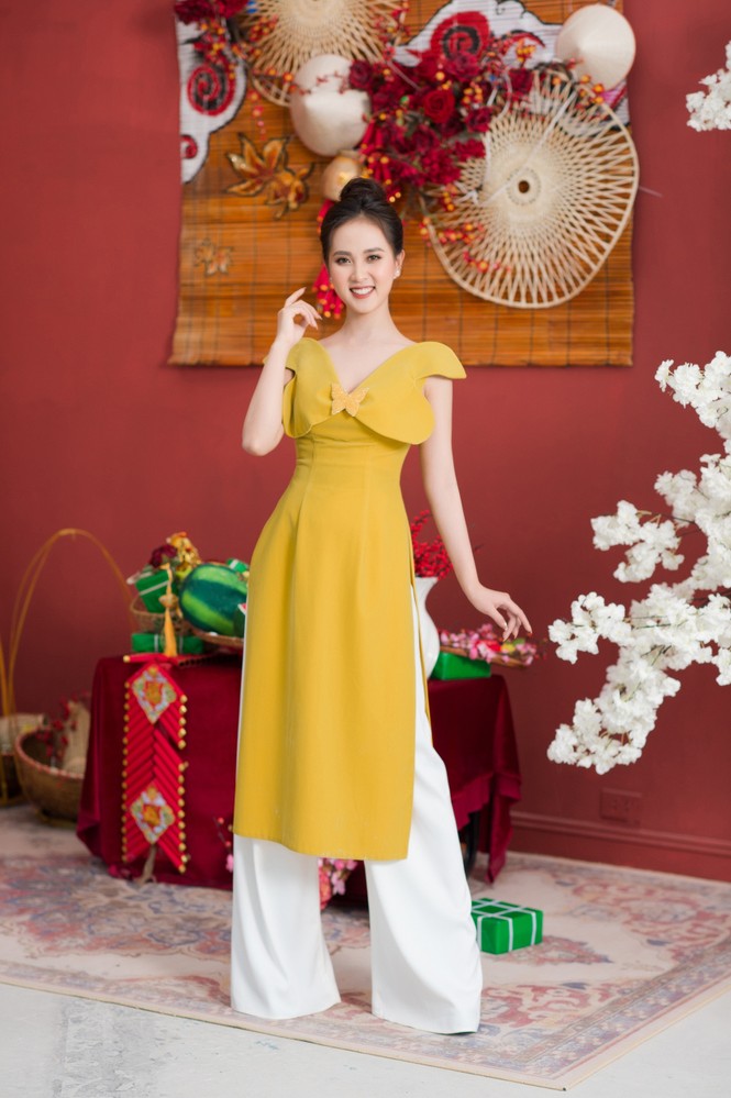 Người đẹp xứ Nghệ rạng rỡ trong bộ ảnh chào Xuân - ảnh 7