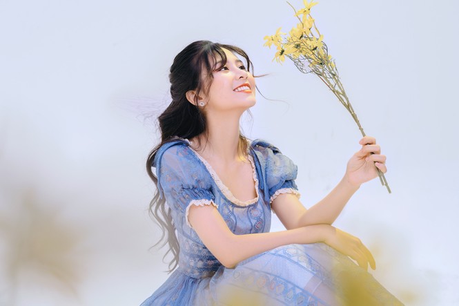 Nữ sinh điện ảnh gây ấn tượng bởi bộ ảnh Tết bên áo Tấc Việt phục - ảnh 10
