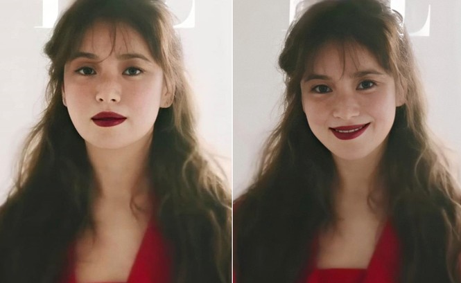 Thử nghiệm phong cách trang điểm ấn tượng, Song Hye Kyo bị chê già và kém sắc - ảnh 1