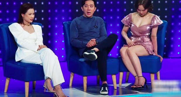 Vì mặc váy ngắn khoe vóc dáng mà Miu Lê suýt lộ hàng trên sóng truyền hình - ảnh 5