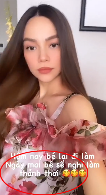 Mải tạo dáng khi livestream, Hồ Ngọc Hà lộ bụng bầu khá lớn trước ống kính - ảnh 3
