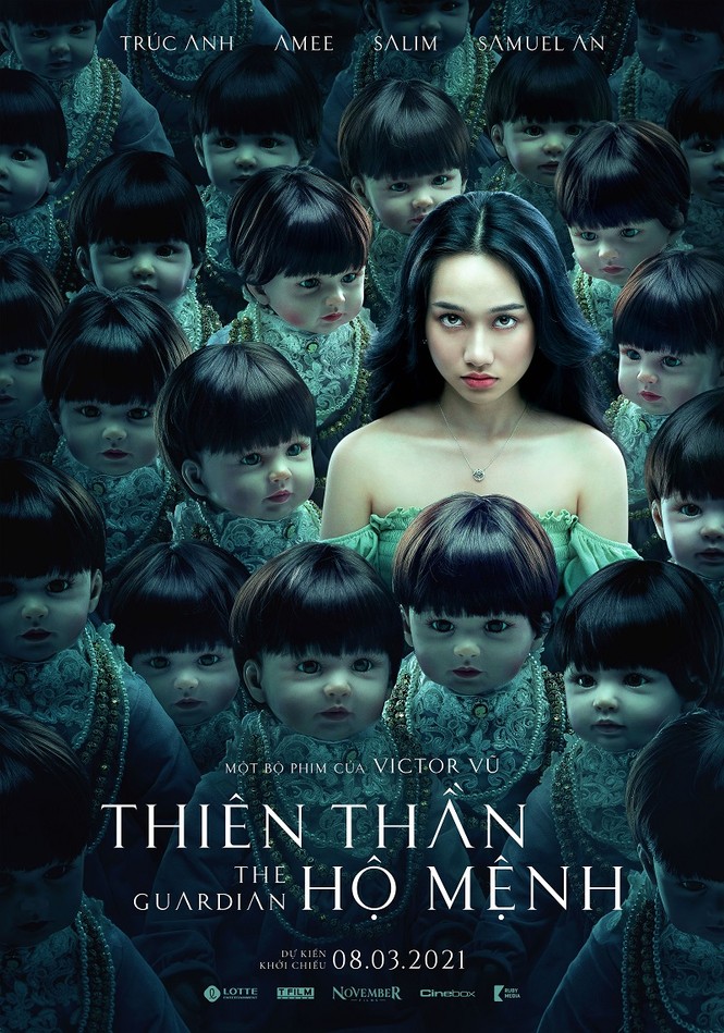 Trúc Anh, Salim và Amee “nuôi” búp bê hắc ám trong phim “Thiên thần hộ mệnh”? - ảnh 1