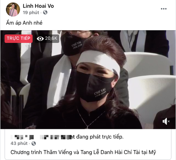 Ở Việt Nam, nghệ sĩ Hoài Linh vẫn đau đáu dõi theo tang lễ của Chí Tài bên đất Mỹ - ảnh 1