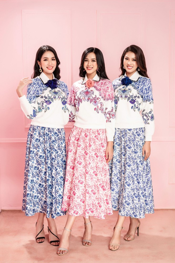 Hoa hậu Đỗ Thị Hà cùng hai Á hậu chọn gì để diện Tết và mùa lễ hội cuối năm? - ảnh 1