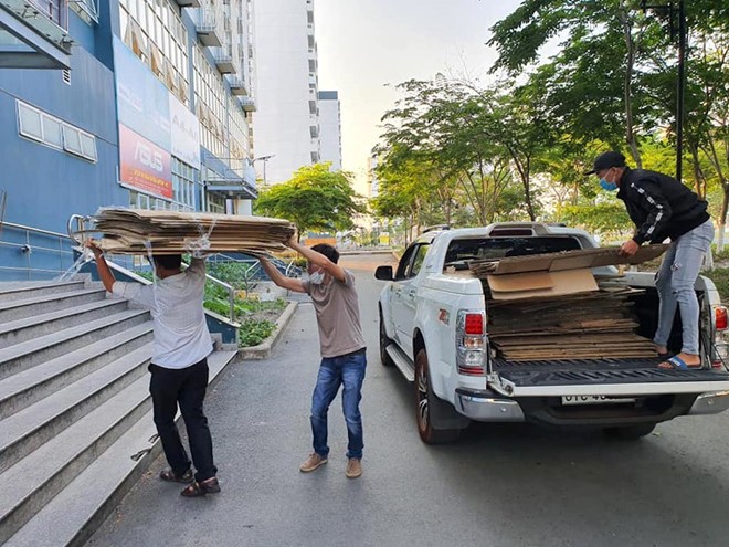 50.000 thùng carton đóng đồ cho sinh viên ký túc đón người cách ly Covid-19 - ảnh 6