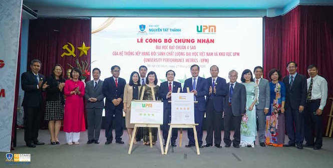 Trường ĐH Nguyễn Tất Thành đón nhận chuẩn 4 sao UPM - ảnh 1
