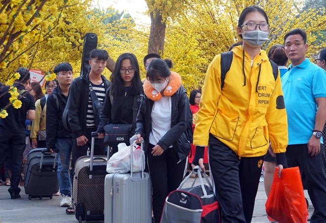 Thêm nhiều trường đại học tặng vé xe về Tết cho sinh viên - ảnh 1