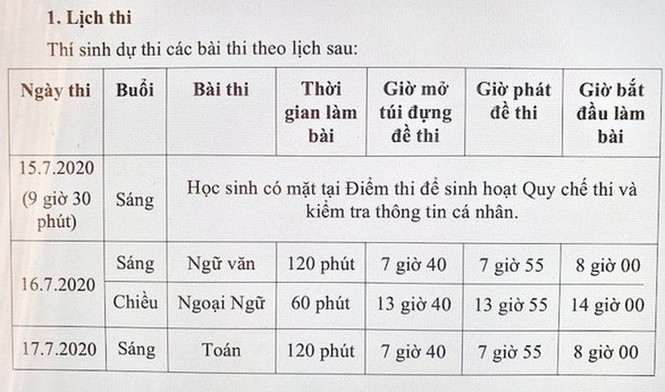 TP.HCM: Hơn 80.000 học sinh tham dự kỳ thi tuyển sinh vào lớp 10 - ảnh 1