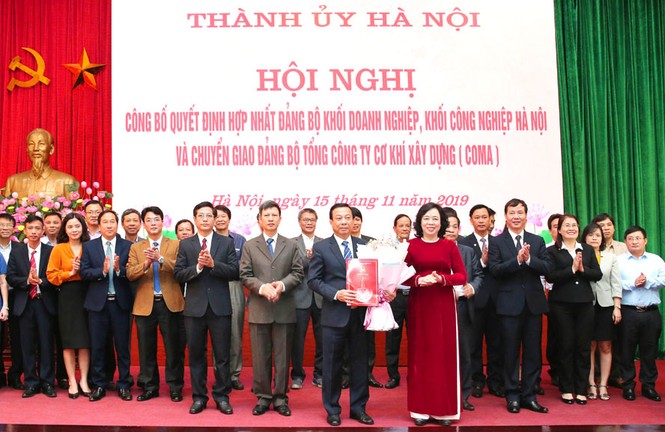 Hà Nội hợp nhất hai đảng bộ khối - ảnh 1