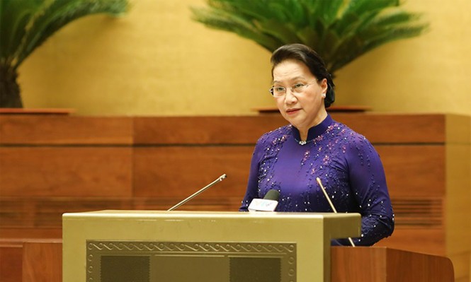 Chủ tịch Quốc hội gặp mặt đoàn đại biểu Đại hội toàn quốc các dân tộc thiểu số Việt Nam - ảnh 2