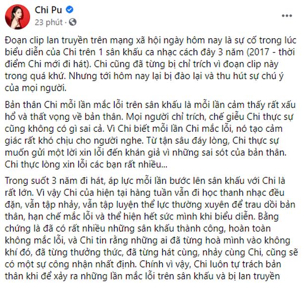 Chi Pu đã phản ứng ra sao trước