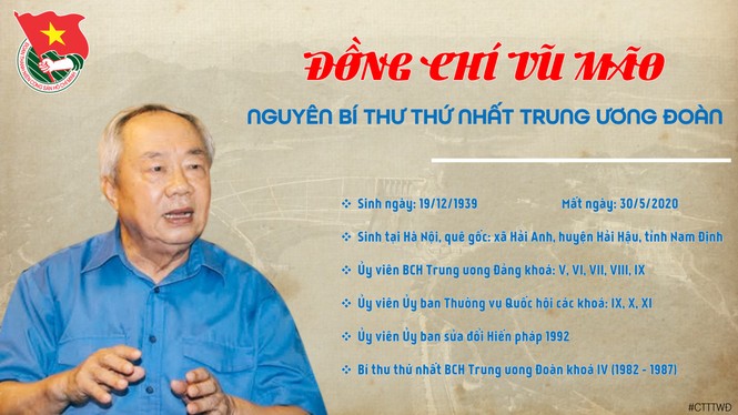 Tiểu sử và sự nghiệp đồng chí Vũ Mão - nguyên Bí thư thứ nhất T.Ư Đoàn - ảnh 1