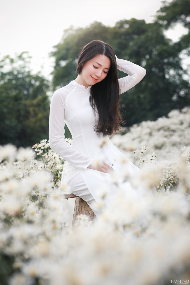 Cô nàng 9X Hà Nội tinh khôi bên cúc hoạ mi - ảnh 4